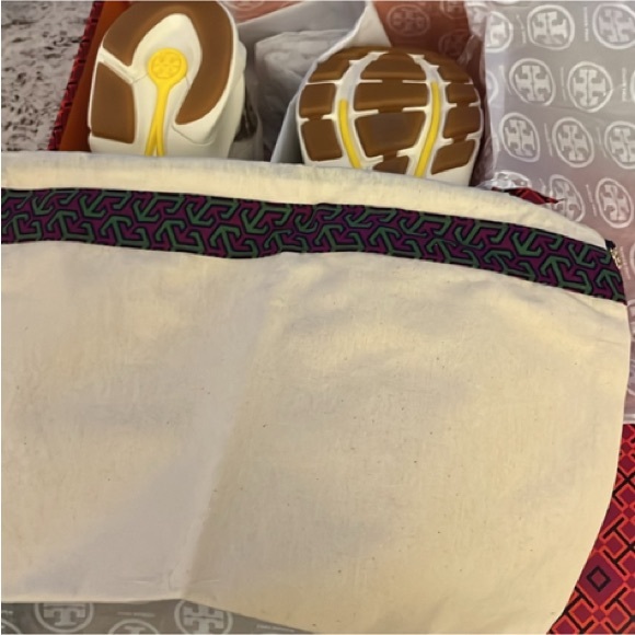 Tory Burch Brown & Yellow Sneakers - Picture 7 of 9